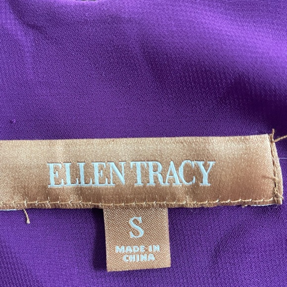 Ellen Tracy Rich Purple Blouse - Picture 2 of 6